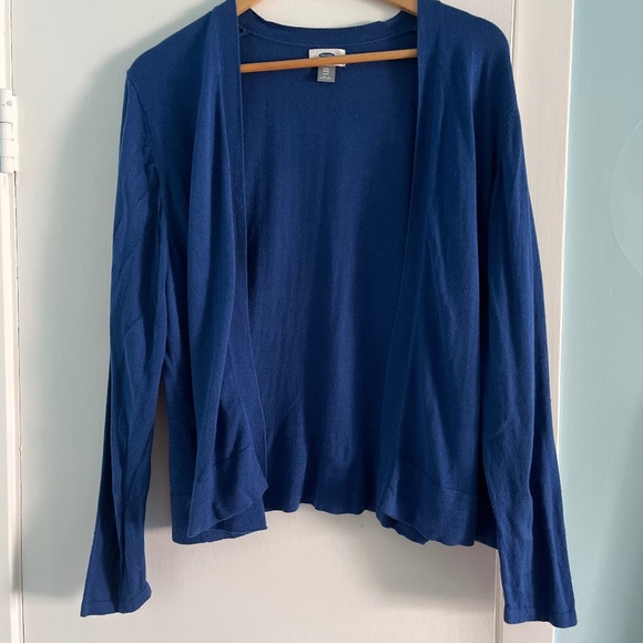 Ladies Petite XXL Old Navy Open Front Cardigan Royal Blue - Picture 1 of 10